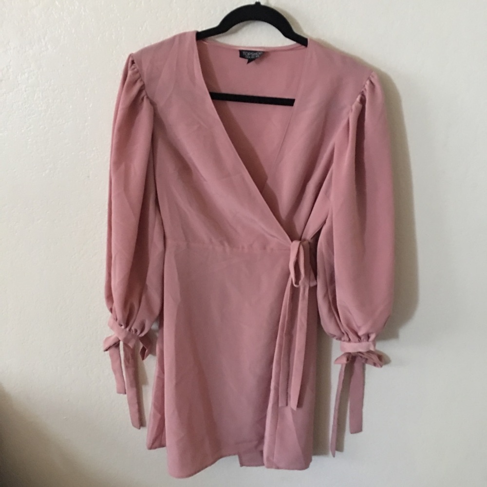 Topshop Ovoid Wrap Dress - Picture 3 of 4